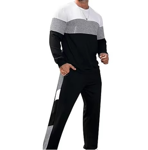 Ensemble de survêtement pour homme en molleton respirant à capuche avec logo personnalisé, 2 pièces, pour l'entraînement, la remise en forme et les sports - Product Image 6