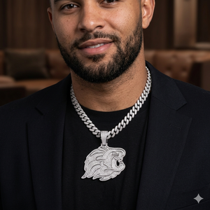 Men's Hip Hop <b>Style</b> Custom Bling Lion <b>Head</b> Face Fully Iced 925 Sterling Silver Moissanite Diamond fine jewelry Necklace Pendant - Product Image 2