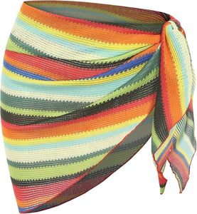 Women's Crochet Mesh <b>Bikini</b> Cover Up Tie Side Beach <b>Sarong</b> Skirt - Product Image 1