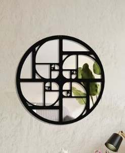 กระจกตกแต่งผนังรูปดอกบัวสมัยใหม่ กระจกอะคริลิกตกแต่งผนังสำหรับตกแต่งบ้าน ห้องนั่งเล่น ห้องนอน สไตล์เซน แบบแขวนผนัง - Product Image 5