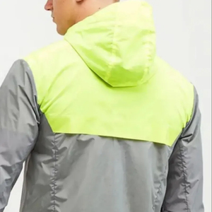 Wholesale Fitness & Gym Apparel Supplier Lightweight Bright Color Hooded Windproof Jacket and Pants Bulk Color Block Windbreaker - Product Image 2