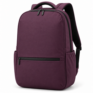 Mochila Moderna Unisex de Color Personalizado con Cierre de Cremallera, Gran Capacidad, Bolsillos Laterales, Compartimento Interior y Forro de Nailon - Product Image 1