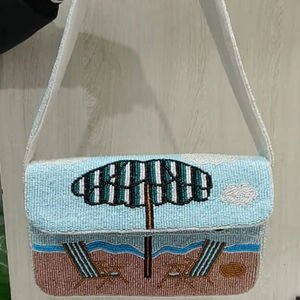 Bolso de hombro con cuentas, Bolso con cuentas, Bolso de boda, Regalo para ella, Bolso de mano con cuentas, Cartera con cuentas, Bolso moderno, Bolso artesanal colorido - Product Image 1