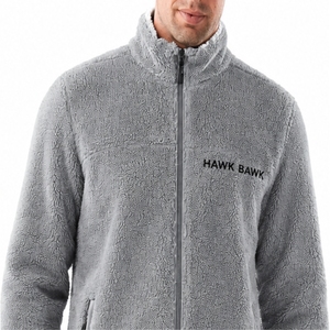 Men Sherpa <b>Fleece</b> <b>Jacket</b> Full Zip Warm Winter Outerwear Classic Style Daily Wear Casual Wear Comfortable Fit For Men <b>Jacket</b> - Product Image 4