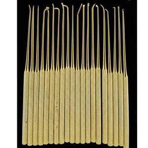 ชุดเครื่องมือผ่าตัดประสาท Rhoton Micro Dissecter รุ่นขยายขนาด ชุดทองคำเต็มรูปแบบ 20 ชิ้น ชุดผ่าตัดสมอง สแตนเลส สำหรับศัลยกรรมกระดูก - Product Image 4