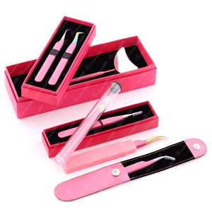 กล่องจุดแหลมแหนบต่อขนตาปลอมทำจากสเตนเลสสตีลฉลากตามสั่ง - Product Image 1