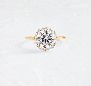 IGI/GIA Lab Grown Cut Diamond Vintage 14k Yellow Wedding/Engagement Ring Unisex Fine White Gold for Anniversary Party-Worthy - Product Image 2