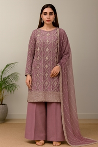 Robe traditionnelle élégante pour femmes en rayonne, Salwar Kameez, avec broderie, pour un usage décontracté, toutes saisons, coupe régulière, longueur midi - Product Image 5