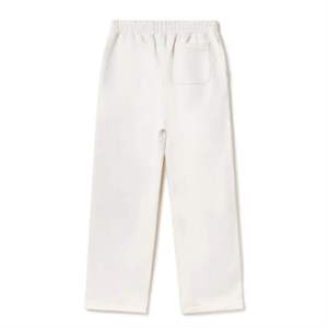 Custom Embroidery Heavy Weight Stacked <b>Flare</b> Sweat Pants Fleece Straight Leg <b>Trousers</b> Vintage Acid Wash Sweatpants for <b>Men</b> - Product Image 2