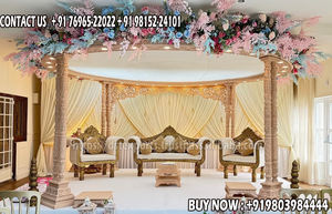 Canapé de mariage bleu roi, style Grand Maharaja, pour mariages suédois et indiens, canapé deux places tendance pour la Saint-Valentin, USA - Product Image 6