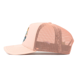 Casquette trucker rose en maille avec broderie tortue de dessin animé, unisexe, décontractée, printemps-été, taille adulte, 100% coton respirant - Product Image 3
