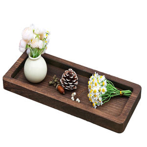 High Quality Pine Wooden Handmade Serving <b>Tray</b> for Multi Use Decorative <b>Tray</b> for Dinner Drinks <b>Snacks</b> Kitchen and Bathroom Decor - Product Image 1
