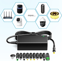 Adaptateur d'alimentation universel 45W 5V 6V 7.5V 9V 12V 13.5V 15V 3A Max pour appareils électroniques domestiques, bande LED, routeur, lecteur vidéo