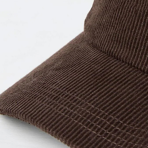 Gorra de Béisbol de 5 Paneles de Pana Marrón, Unisex, Casual, con Logotipo Bordado, Ajustable, para Adultos, Color Sólido, para las Cuatro Estaciones - Product Image 2