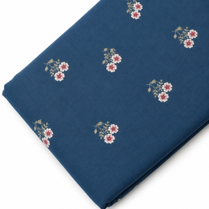 Tela vaquera bordada con telas de bordado de algodón y tela de lentejuelas para marcas de moda, fabricantes de prendas de vestir, suministro de exportación OEM - Product Image 1