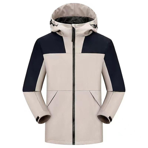 Custom Men's 1/4 Zip <b>Pullover</b> Safari <b>Jacket</b> Coated Street Style Breathable Waterproof Windproof 100% Polyester Loose Fit - Product Image 2