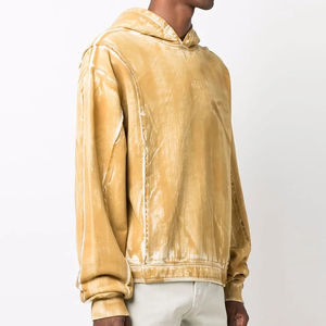 Sweat-shirts décontractés pour hommes, effet délavé, tissu en coton respirant et confortable, streetwear de haute qualité pour la saison hivernale - Product Image 3