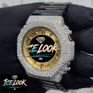 Reloj de Cuarzo Look Luxe con Esfera Negra, Bisel Dorado y Cristales, Resistente al Agua 3BAR, para Moda Urbana - Product Image 4