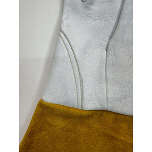 Full Grain Welding <b>Gloves</b> Long Cuff High Quality Goat Skin Tig Welding <b>Gloves</b> Soft Durable Leather 15cm Customize Welding <b>Gloves</b> - Product Image 5