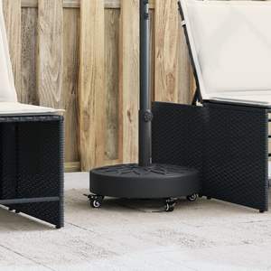 Base Grande Negra de Polietileno y Hormigón para Sombrillas y Bases de Patio - Product Image 1