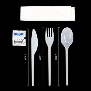 Couverts transparents en plastique Couteau <span class=keywords><strong>jetable</strong></span> Fourchette Cuillère Couverts jetables personnalisés - Product Image 5