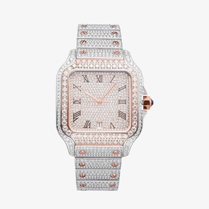 D-VVS Moissanite <b>Diamond</b> Luxury <b>Watch</b> Automatic Movement Stainless Steel Metal Case Wristwatch For Men At Reasonable Price - Product Image 1