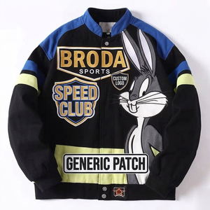 2026 Oem Cotton\Polyester Male Nascar <b>Jacket</b> Customized Embroidery logo Patch Outfit Classic Streetwear <b>Racing</b> <b>Jacket</b> Mens Wear - Product Image 6