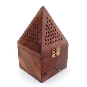Best Quality Bakhoor Wooden <b>Incense</b> Burner Trendy Design Arabic <b>Cone</b> Shape Eco-Friendly Bamboo Seed Sale - Product Image 2