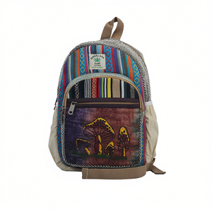 Sac à dos promotionnel en coton et chanvre - Product Image 2