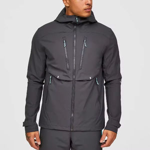 Accept Full Customization Zip-up Softshell Windbreaker <b>Jackets</b> with Hood <b>Waterproof</b> Running Wear Windbreaker <b>Jacket</b> for Men's - Product Image 1