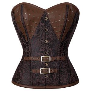 Corsets Vintage pour Femmes, Sexy, Sculptants, Respirants, Modernes, en Brocart, pour Grandes Tailles - Product Image 1