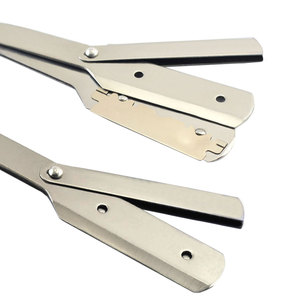Rasoirs à cheveux en acier inoxydable argenté de qualité supérieure, outils de toilettage de précision pour des rasages lisses et sans effort, Habi Industries - Product Image 6