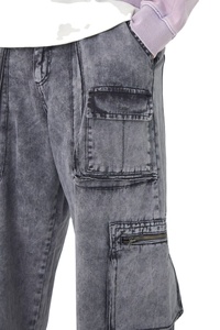 Pantalones Vaqueros de Mezclilla para Hombre, Corte Slim Fit, Estilo Moderno y Personalizado, Pierna Recta, Lavado Vintage, Bolsillos Cargo, Estilo Urbano, Alta Calidad 2026 - Product Image 2