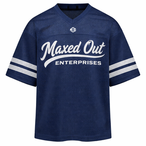 Maillot de football américain unisexe en maille de haute qualité à col en V, logo personnalisé, respirant, en polyester, vêtement de sport, fabrication OEM, approvisionnement en gros - Product Image 4