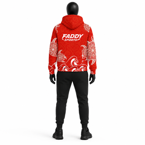 Nouvelle Arrivée 2026 – Sweat à Capuche Entièrement Zippé Personnalisé à Motif Polynésien – Vente en Gros OEM ODM – Polaire Respirant Imprimé Tortue Tribale – Vêtements de Sport - Product Image 2