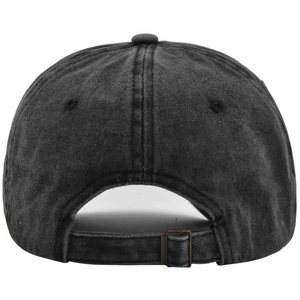 Gorra de Béisbol Negra de 6 Paneles, Ajustable, de Algodón, Unisex, Estilo Casual, Color Sólido, Lavada, para Adultos - Product Image 5