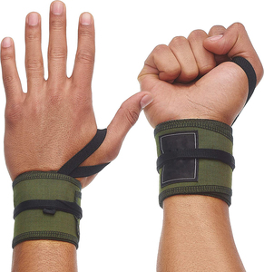 Adjustable Non-<b>Slip</b> Unisex Gym Fitness Wrist Wraps Customizable Logo Workout Weight Lifting Training Support Straps Powerlifting - Product Image 1