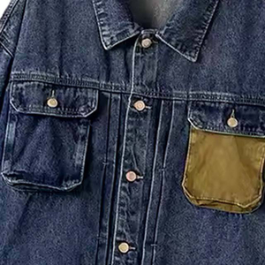 เสื้อแจ็คเก็ตยีนส์ผู้หญิงแบบทำสีซีดสไตล์วินเทจ บริการ OEM พร้อมรับผลิตเสื้อแจ็คเก็ตยีนส์คุณภาพสูง พร้อมขนาดและโลโก้ตามสั่ง - Product Image 6
