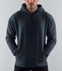 <b>Men's</b> Winter Plaid Embroidered Lined <b>Pullover</b> Hoodie Breathable Quick Dry Long Sleeved Sporty Style - Product Image 2