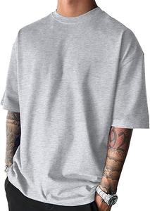 Últimas Camisetas de Moda Casual con Cuello Redondo para Hombre, Estilo Urbano, Talla Grande, Venta al por Mayor, Ropa OEM, Algodón, Impresión Personalizada - Product Image 4