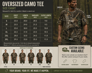 T-shirt camouflage 100% coton pour homme, chasse, streetwear, tee-shirt personnalisé, OEM, vente en gros - Product Image 6