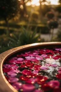 Bañera de Cobre Puro Ecológica y Moderna, Bañera de Hidromasaje con Acabado Antiguo Martillado a Mano, Bañera Profunda para Jardín Exterior, Bañera de Spa - Product Image 5
