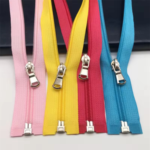 Livraison rapide Taille 5 #   Fermeture éclair en nylon à extrémité ouverte, fermeture éclair en métal multicolore pour vêtements, manteaux, vêtements de sport - Product Image 6