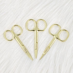 Ciseaux à cuticules professionnels pour soins de la peau et des ongles, à toucher doux, avec manche en céramique, coupe droite et fine, finition miroir. - Product Image 6