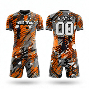 Ensembles de maillots de football par sublimation, très demandés, séchage rapide, kits de football personnalisés pour hommes et jeunes, tenue d'entraînement respirante, ensemble uniforme - Product Image 1