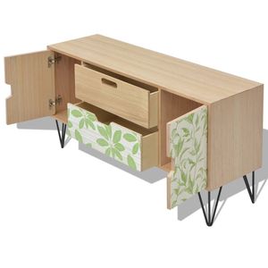 ตู้ด้านข้าง MDF สีน้ำตาล39.4ขนาด "x 11.8" x 19.7" - Product Image 5