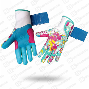 New Unique Sublimation Design Leather Catcher Baseball Batting Gloves Right-Handed Customized Long Cuff Lightweight Non-Slip - Product Image 4