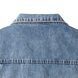 Nouvelle arrivée : Gilet en jean sans manches décontracté pour homme, 100 % coton, couleur unie, respirant et à prix abordable, best-seller - Product Image 5