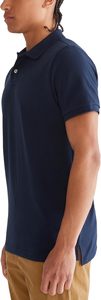 New Style Men's Solid Color Knitted Cotton Breathable Embroidered Short Sleeve Button <b>T</b>-<b>Shirt</b> Rib Collar Durable <b>Stitching</b> ODM - Product Image 5