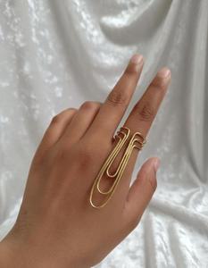 Anillo de Plata de Ley Chapado en Plata para Dedo Medio, Ajustable, Soporte Funcional para Artritis y EDS, Joyería de Estilo, Regalo - Product Image 1